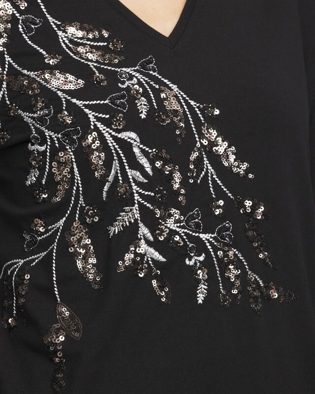 Touch of Cool Embellished Layering Tee - image 4